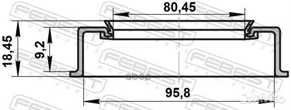 Сальник ступицы передней 81X95.5X9.2X18.5 Toyota