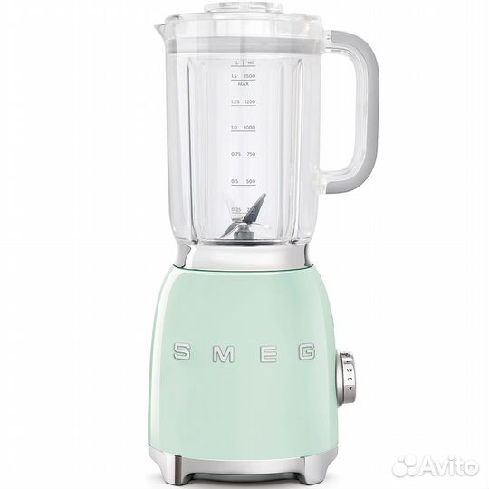 Стационарный блендер Smeg BLF01pgeu, мятный