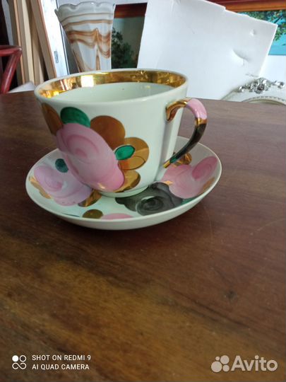 Чашка с блюдцем дулево 500 мл