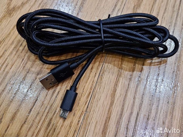 Кабель зарядки micro usb 3 метра ps4,xbox one