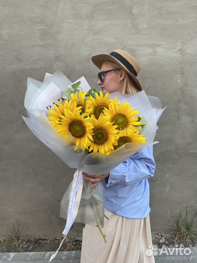 Подсолнухи букет