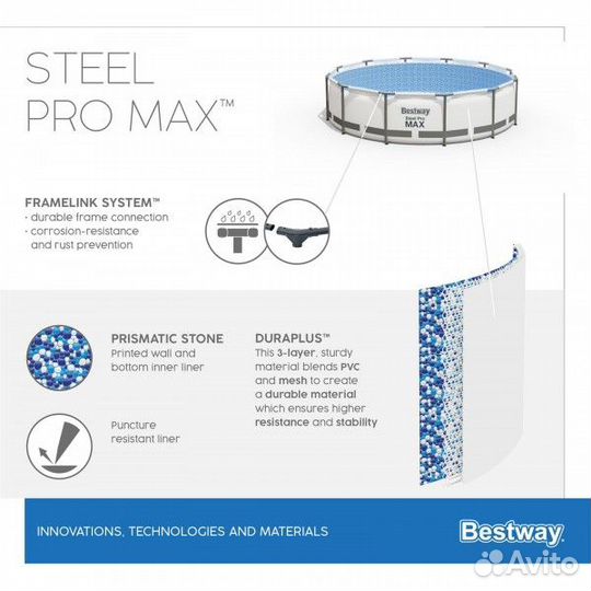 Бассейн каркасный Bestway 305х76см
