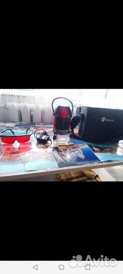 Лазерный уровень deko б/у в хорошем состоянии