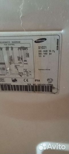 Стиральная машина samsung s1021 на запчасти