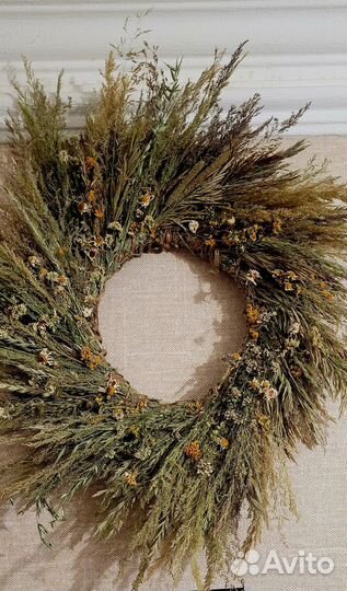 Венок из сухих трав