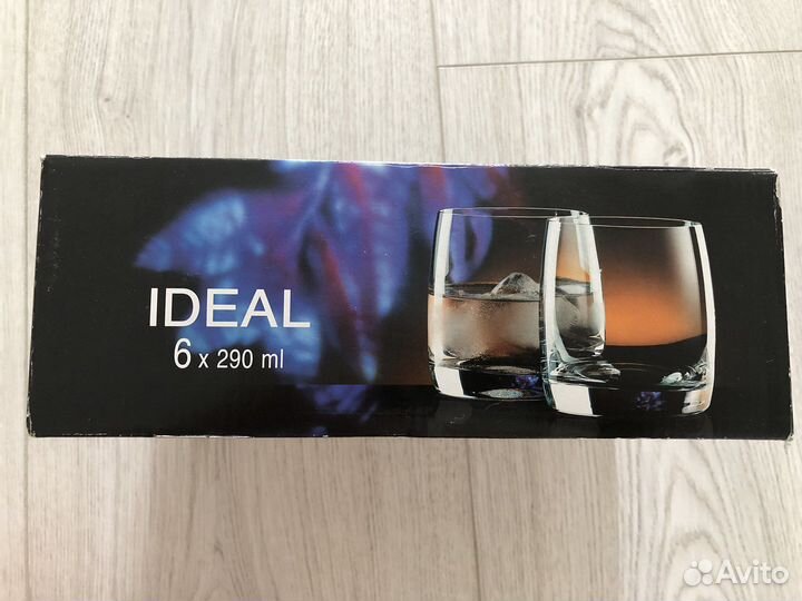 Набор стаканов,богемское стекло,Оригинал.новые