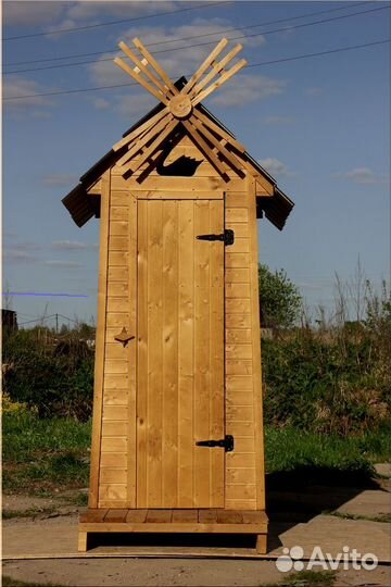 Дачный туалет деревянный BAG342