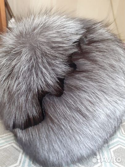 Шапка женская из чернобурки