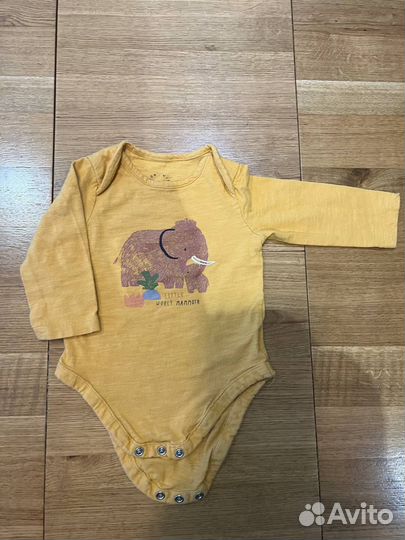Mothercare 6-9 мес. боди с длинным рукавом