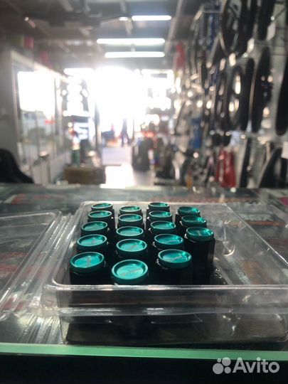 Гайки Project M бирюзовые М12х1.5 некомплект