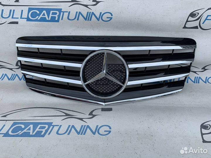 Решетка радиатора Mercedes w211 e211 AMG рестайл