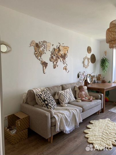 Карта мира из фанеры