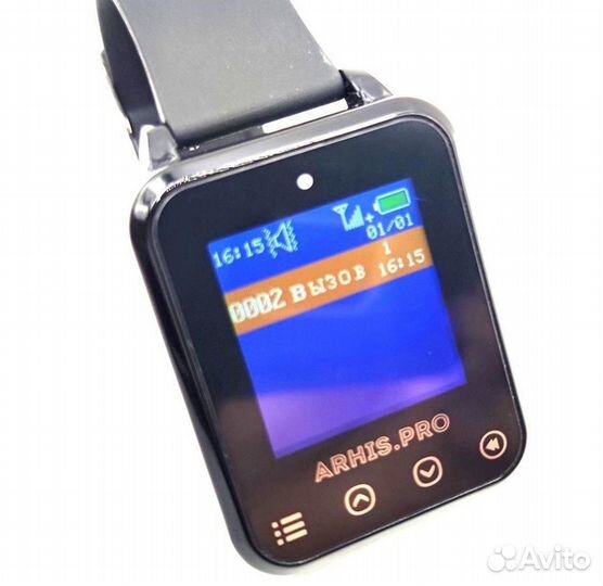 Влагозащищенный пейджер часы для официанта Элит