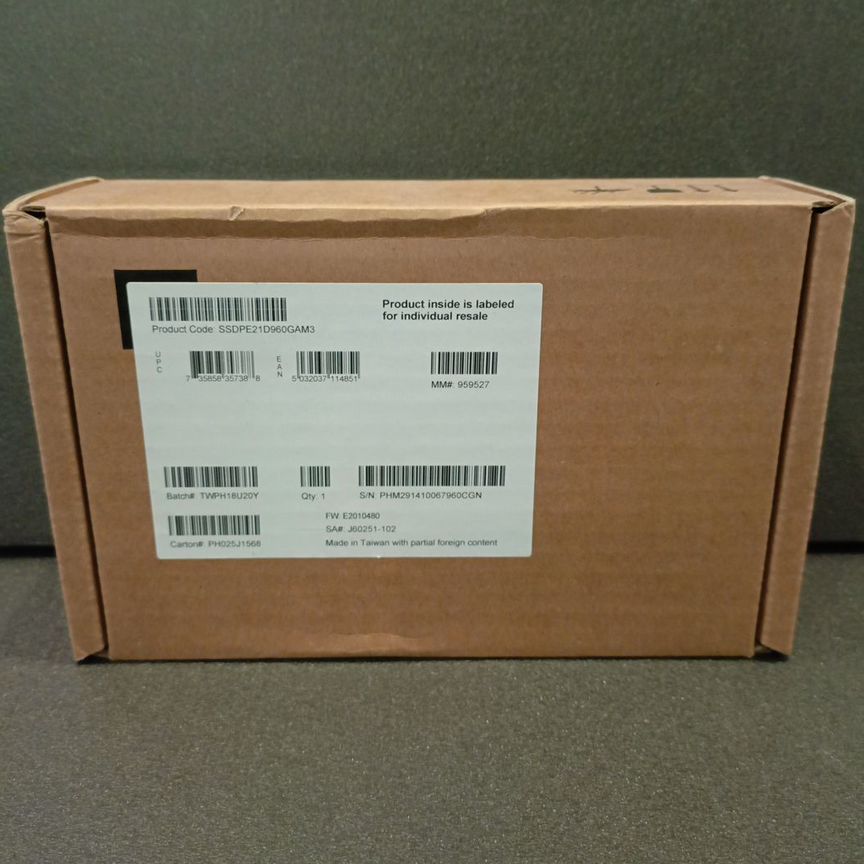 [SSDPE21D960GAX1] Ssd Intel Optane 905p 0.96 Тб Ssdpe21d960gax1