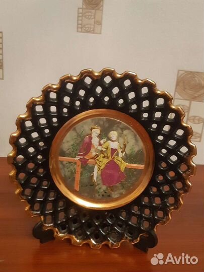 Коллекционная японская тарелка и вазаChokin