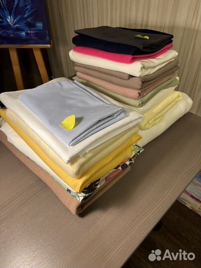 Ткань отрезы трикотаж хлопок пальтовая