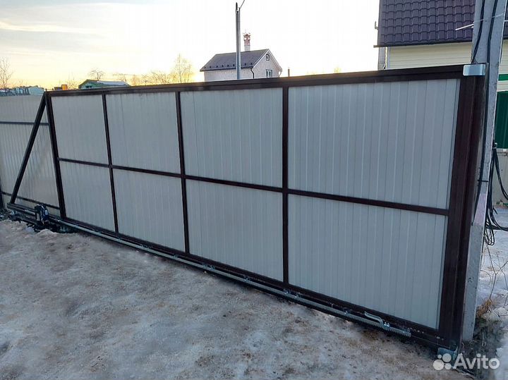 Откатные ворота изготовление/монтаж