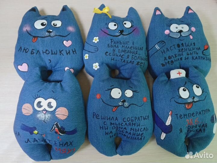 Джинсовые игрушки ручной работы