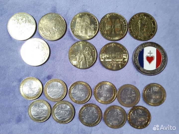 Монеты сувенирные,иностранные,из Франции