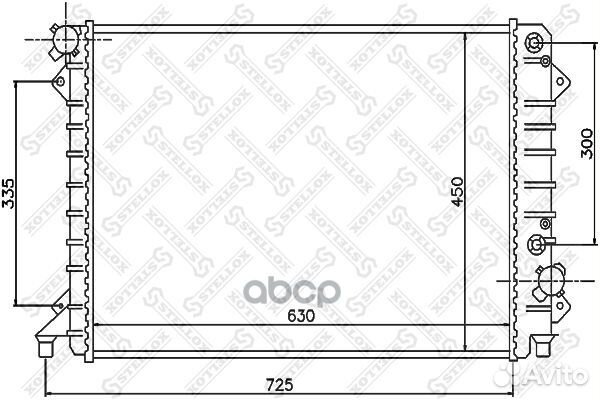 1025511SX радиатор системы охлаждения Audi A8