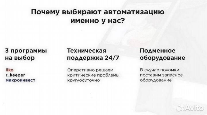 Сенсорный моноблок для автоматизации кафе магазина