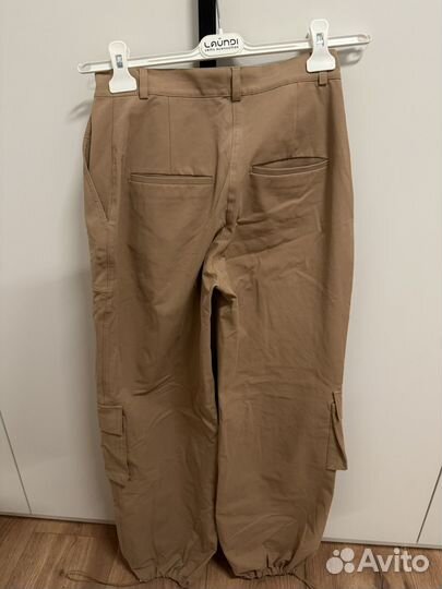 Брюки карго бежевые