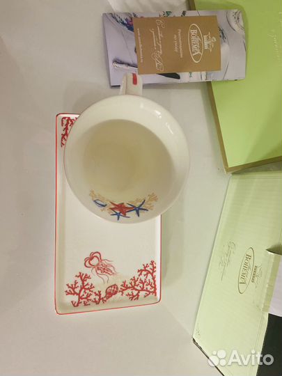 Кружка с подносом 