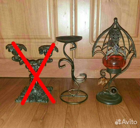 Подстаканники, поднос и подсвечники