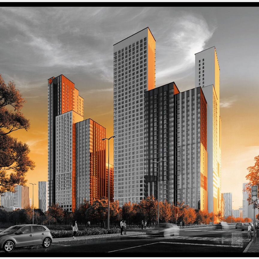 2-к. квартира, 53,3 м², 16/27 эт.