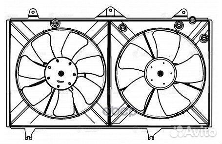 Электровентилятор охлаждения для а/м Toyota Camry