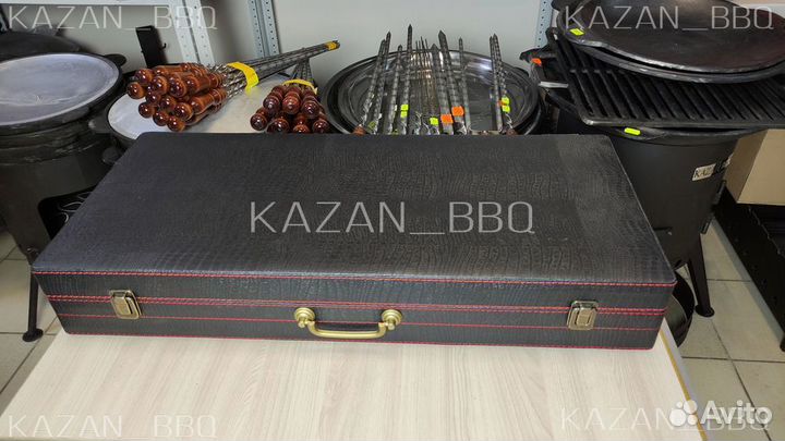 Большой набор шампуров в кейсе