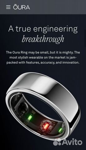 Умное кольцо Oura Ring Heritage Silver купить в Москве | Личные вещи ...