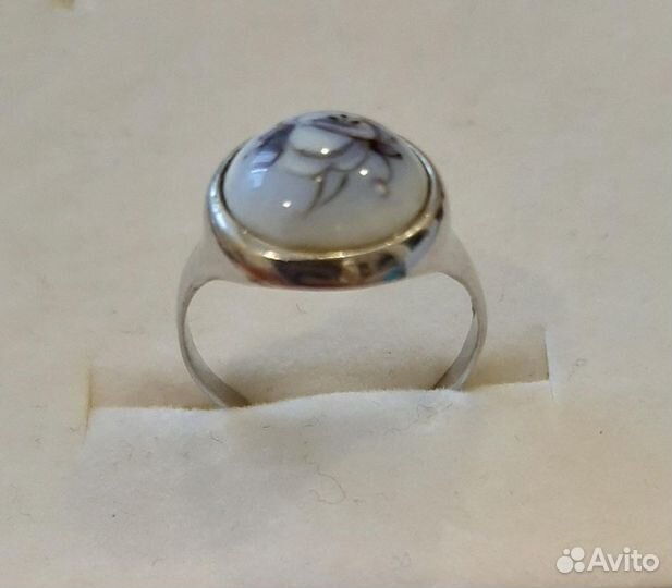 Серебряный комплект Финифть