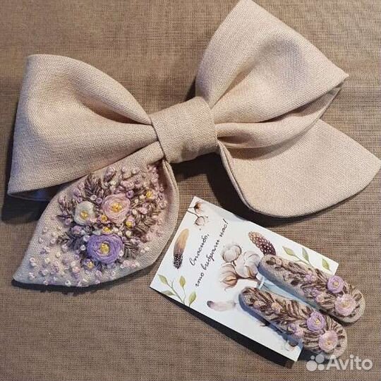 Заколка для волос ручной работы