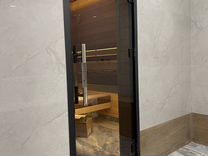Супер дверь стеклянная в баню сауну хамам
