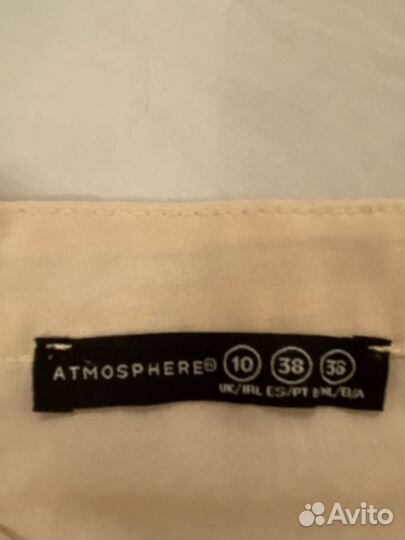 Блузка шифоновая с бантом нюдовая