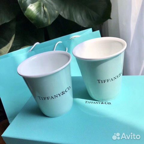 Бумажные стаканчики из костяного фарфора Tiffany&C