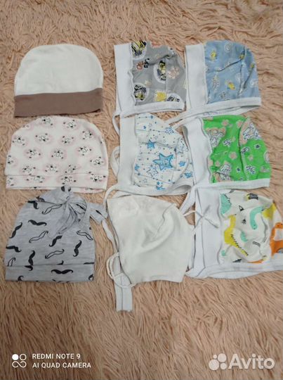 Чепчики и шапочки