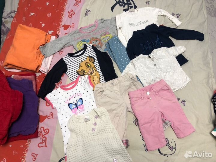 Вещи пакетом на девочку. 9-12 мес