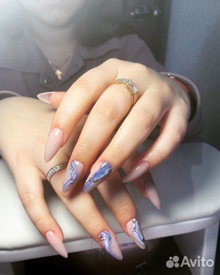 Маникюр на дому, Наращивание, гель лак