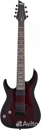 Гитара леворукая schecter omen elite-7 LH bchb
