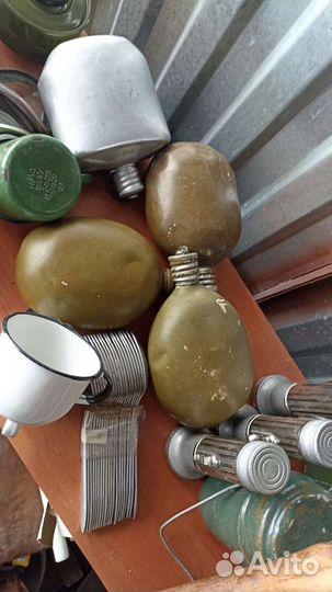 Алюминиевые фляжки СССР армейские