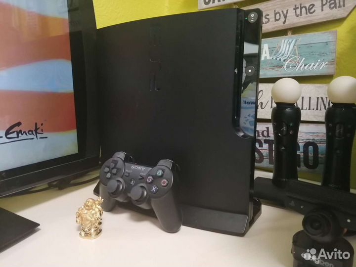 Sony PlayStation Slim PS3 & 100 игр