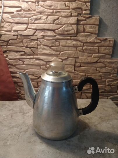 Кофейник алюминиевый гейзерный СССР