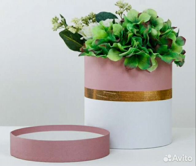 Коробки подарочные круглые, диаметр 16 см, 15 см