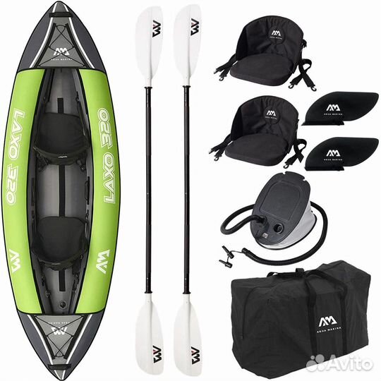 Каяк надувной двухместный aquamarina Laxo-320