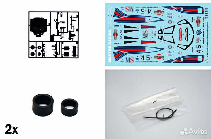 Lancia LC2 сборная модель автомобиля 1/24 Italeri