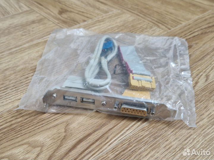 Планка вывода USB 2.0 2 порта + Gameport midi-port