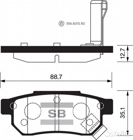 Sangsin brake SP1265 Колодки тормозные honda accor