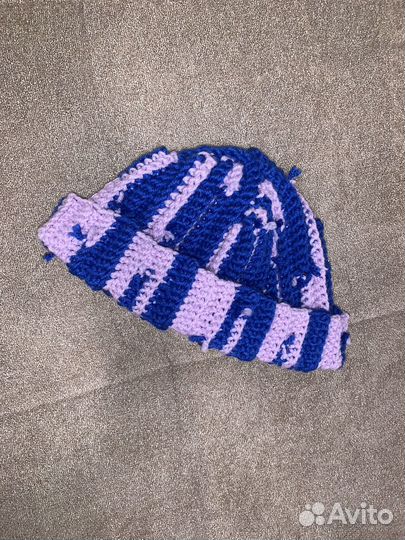 Шапка вязаная ручная работа